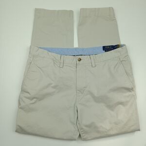 Polo by Ralph Lauren Men's Stretch Slim Fit Tan Chinos Pants 34 x 30
